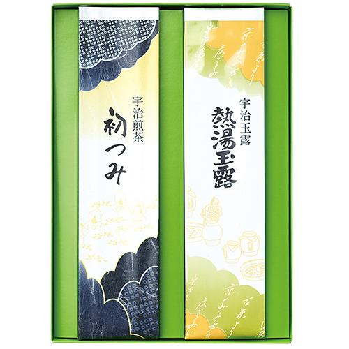 宇治煎茶 初つみ・熱湯玉露セット(大)